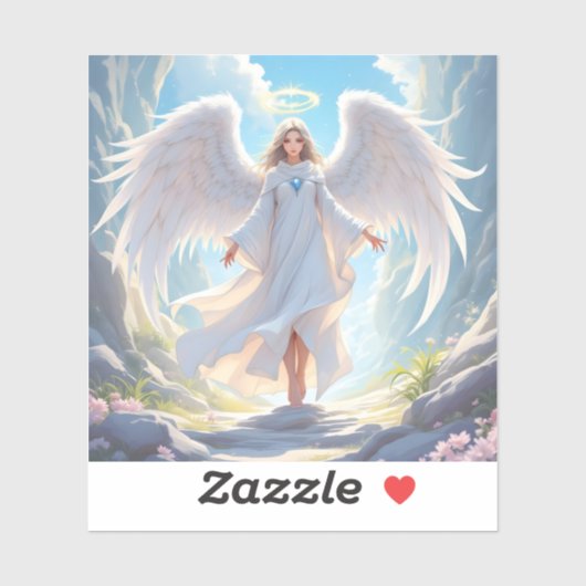 Pfad der Gnade: Engel des Friedlichen Aufstiegs Aufkleber (Blatt)