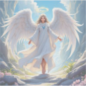 Pfad der Gnade: Engel des Friedlichen Aufstiegs Aufkleber (Vorderseite)