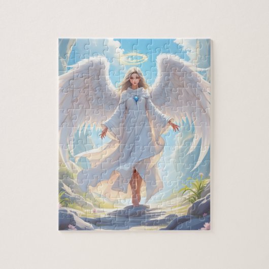 Pfad der Gnade: Engel des Friedlichen Aufstiegs Puzzle (Vertikal)