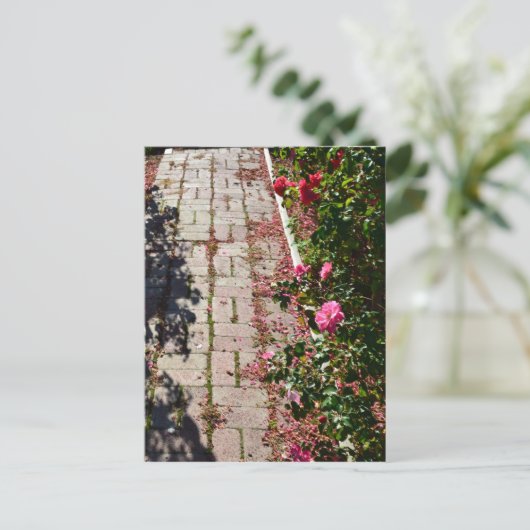 Pfad der Rose Postkarte (Stehend Vorderseite)