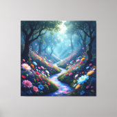 Pfad der Rosen Leinwanddruck (Vorderseite)