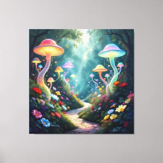 Pfad der Rosen Leinwanddruck (Vorderseite)