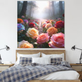 Pfad der Rosen Leinwanddruck (Insitu (Schlafzimmer))
