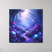 Pfad der Rosen Leinwanddruck (Vorderseite)