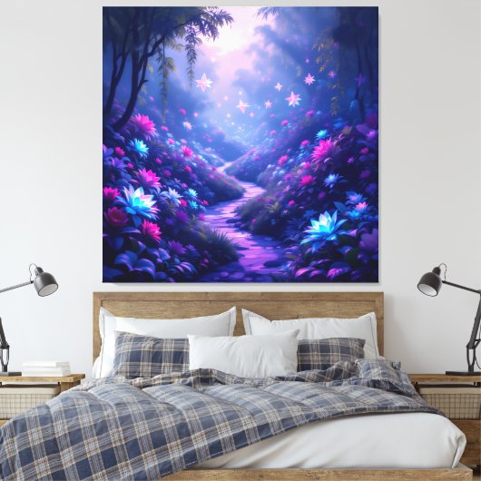 Pfad der Rosen Leinwanddruck (Insitu (Schlafzimmer))