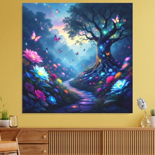 Pfad der Rosen Leinwanddruck (Insitu (Wohnzimmer))