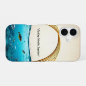 "Pfad der Ruhe" iPhone 16 Hülle (Rückseite (Horizontal))