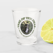 Pfad der Ten Falls (rd) Schnapsglas (Vorderseite)