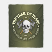 Pfad der Tränen 2 Fleecedecke (Vorderseite)