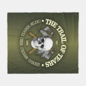 Pfad der Tränen 2 Fleecedecke (Vorderseite (Horizontal))