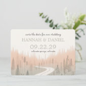 Pfad der weichen Farben Save The Date (Stehend Vorderseite)