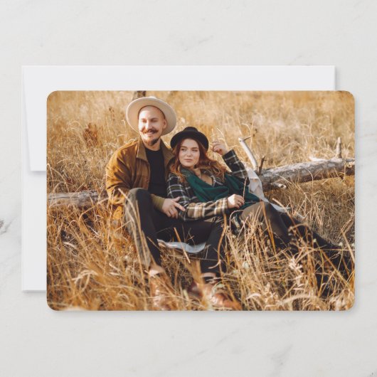 Pfad der weichen Farben Save The Date (Rückseite)