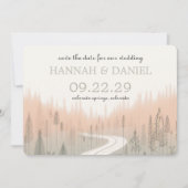 Pfad der weichen Farben Save The Date (Vorderseite)