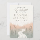 Pfad der weichen Farben Save The Date (Vorderseite)