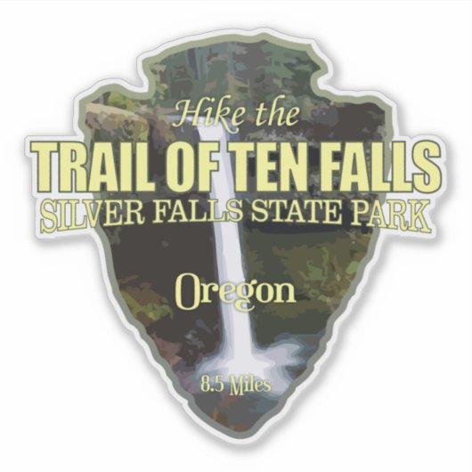 Pfad der Zehenfälle (Pfeilspitzen) Aufkleber (Vorderseite)