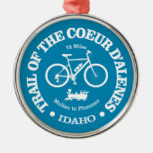 Pfad des Coeur d'Alene (Radfahren) Ornament Aus Metall (Vorne)