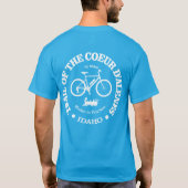 Pfad des Coeur d'Alene (Radfahren) T-Shirt (Rückseite)