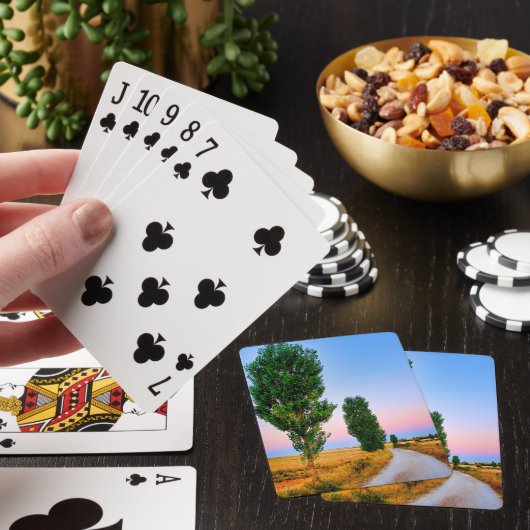 Pfad des französischen Weges Spielkarten (In Situ)