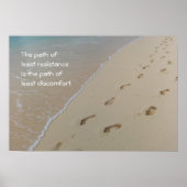 Pfad des geringsten Widerstandsplakats Poster (Vorne)