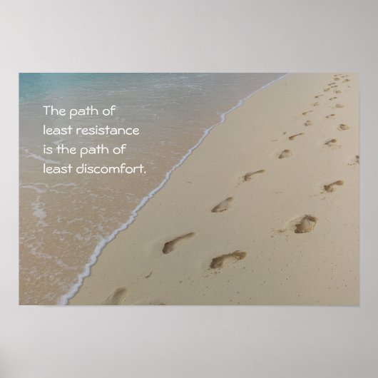 Pfad des geringsten Widerstandsplakats Poster (Vorne)