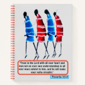 Pfad des Glaubens: Masai Morans Sprichwörter Inspi Notizblock (Vorderseite)