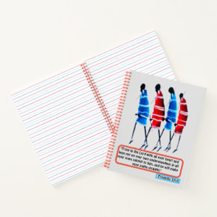 Pfad des Glaubens: Masai Morans Sprichwörter Inspi Notizblock