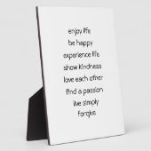 Pfad des Lebens, spirituelle Botschaft Fotoplatte (Seite)