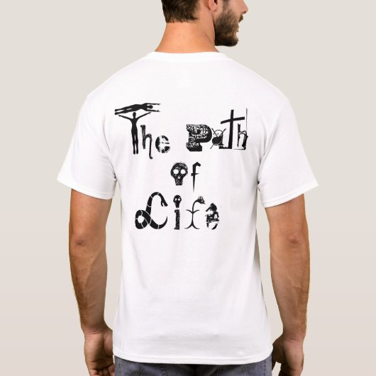 Pfad des lebensnahen Shirts (Rückseite)