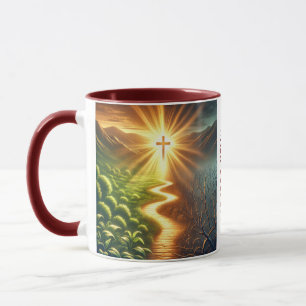 Pfad des Lichts und Schattens Inspirationische Kaf Tasse