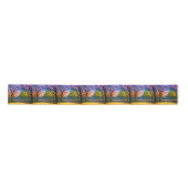 **"Pfad des Lila: Jacaranda Walkway"*** Satinband (Vorderseite)