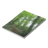 Pfad durch den grünen Wälder Notepad Notizblock (Rotiert)
