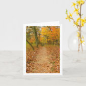 "PFAD DURCH DIE WÄLDER IN FALL" KARTE (Gelbe Blume)