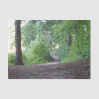 Pfad durch einen Wald Seidenpapier