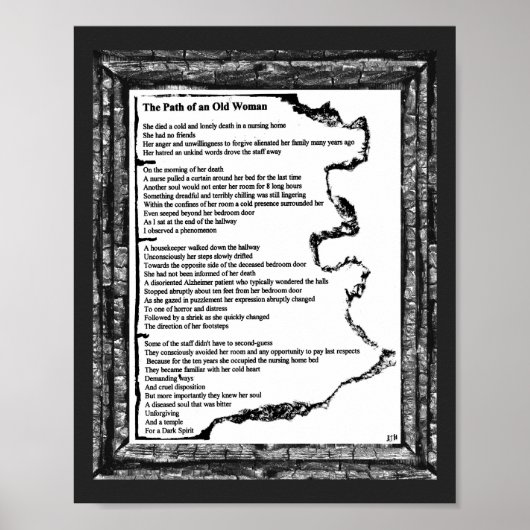 Pfad einer alten Frau Poster (Vorne)