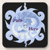 "Pfad eines Helden" Emblem (mit Titel) Getränkeuntersetzer (Vorderseite)