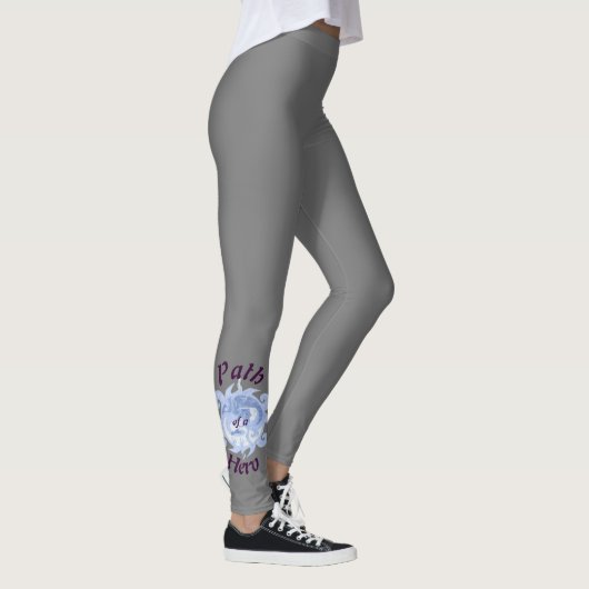 "Pfad eines Helden" Emblem (mit Titel) Leggings (Rechts)