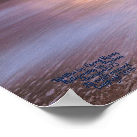 Pfad Ihrer Fußabdrücke Ocean Matte Poster (Ecke)