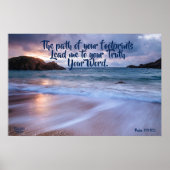 Pfad Ihrer Fußabdrücke Ocean Matte Poster (Vorne)