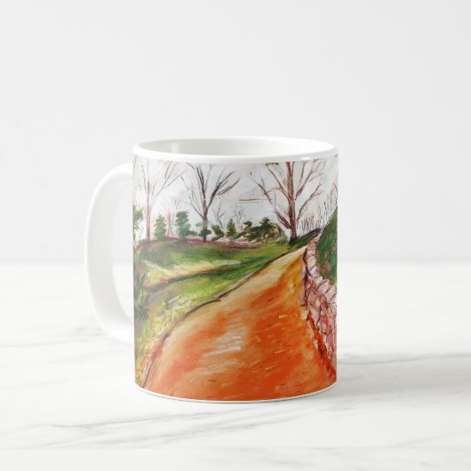 Pfad im Botanischen Garten Chicago Kaffeetasse (Vorderseite Links)