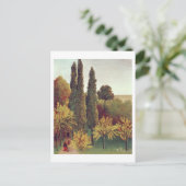 Pfad im Buttes Chaumont Park, Paris, 1908 (Öl Postkarte (Stehend Vorderseite)