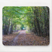 Pfad im Herbstwald, Heiliger Germain-Wald Mousepad (Vorne)
