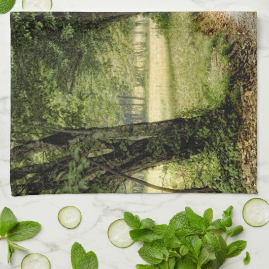 Pfad im Land Geschirrtuch (Gefaltet)