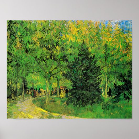 Pfad im Park Arles mit Walkers Van Gogh Poster (Vorne)