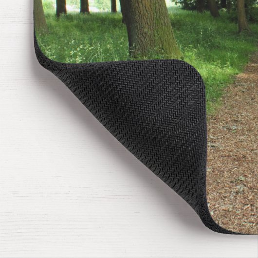 Pfad im Wald, Bute Park, Cardiff Mousepad (Ecke)