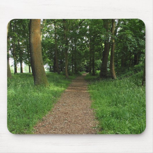 Pfad im Wald, Bute Park, Cardiff Mousepad (Vorne)