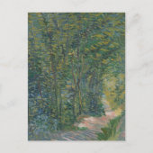Pfad im Wald von Vincent Van Gogh, 1887 Postca Postkarte (Vorderseite)