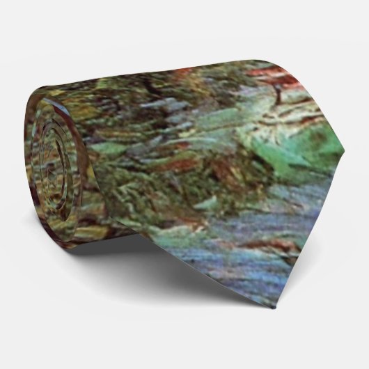 Pfad im Wald von Vincent van Gogh Krawatte (Gerollt)
