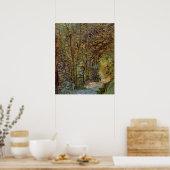 Pfad im Wald von Vincent van Gogh Poster (Küche)