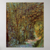 Pfad im Wald von Vincent van Gogh Poster (Vorne)