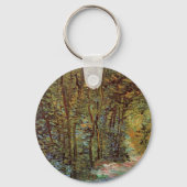 Pfad im Wald von Vincent van Gogh Schlüsselanhänger (Rückseite)